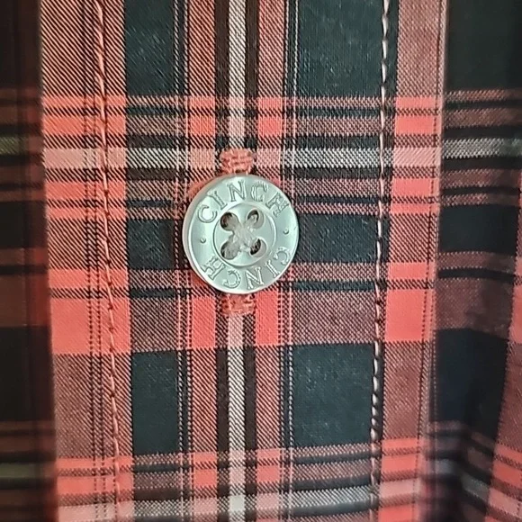 Vintage Cinch XL western checkered long sleeve shirt - Picture 3 of 6